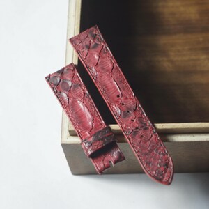 Python Leather Watch Strap image 2