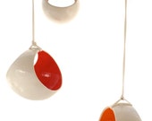 Large Porcelain Basket Bird Feeder