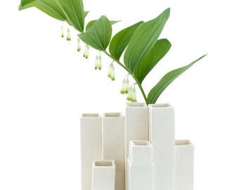 Cityscape Bud Vase- 9 openings