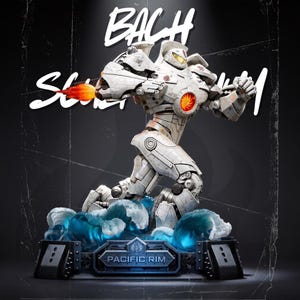 Gipsy Danger-skulptur STL-fil för 3D-utskrift, Sci-Fi-robot samlarstaty