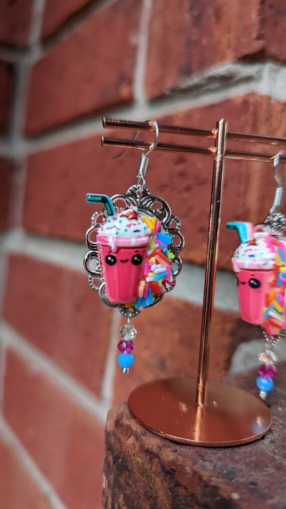 Fake dangle earrings clearance