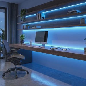Smart WiFi LED Strip Lights RGB Room Decor USB Ambient Lighting Voice Control Alexa Gaming Setup Backlight Phone App Color Changing Tape
