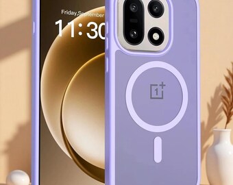 Funda MagSafe para OnePlus 15, funda protectora ultrafina y suave como la seda, carcasa de TPU y PC a prueba de golpes.