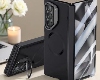 Funda protectora magnética a prueba de golpes para Samsung Galaxy Z Fold 6, con protección para la lente.