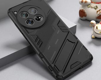 Funda protectora magnética para OnePlus Nord, con soporte integrado y compatible con soportes para coche a prueba de golpes.