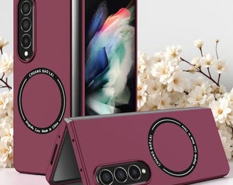 Funda magnética MagSafe para Samsung Galaxy Z Fold / Funda a prueba de golpes con carga inalámbrica
