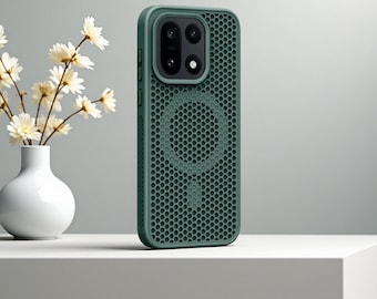 Funda magnética tipo panal para OnePlus / Funda de malla térmica a prueba de golpes / Funda protectora anticaídas