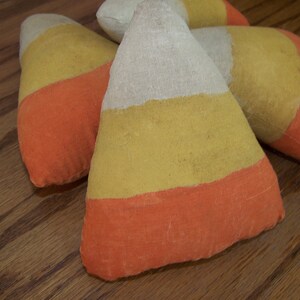 Set of 4 Primitive Fall Grungy Candy Corn Bowl Fillers/Tucks for Fall and Halloween image 3