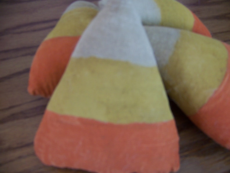 Set of 4 Primitive Fall Grungy Candy Corn Bowl Fillers/Tucks for Fall and Halloween image 2