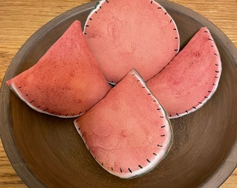 NEW Set of 4 Primitive Watermelon Bowl Fillers