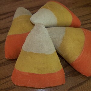 Set of 4 Primitive Fall Grungy Candy Corn Bowl Fillers/Tucks for Fall and Halloween image 5