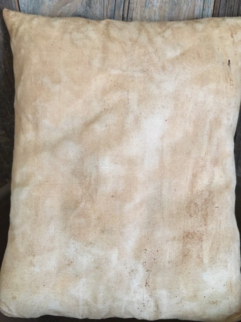 Primitive Coffee Stained Logo Pillow As For Me And My House We Etsy
