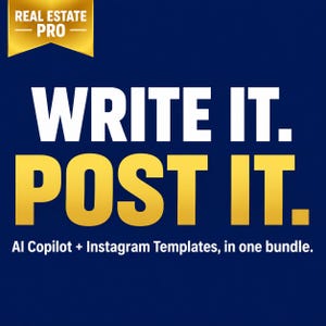 Fastighetsmäklare AI Copilot + Instagram Mallpaket
