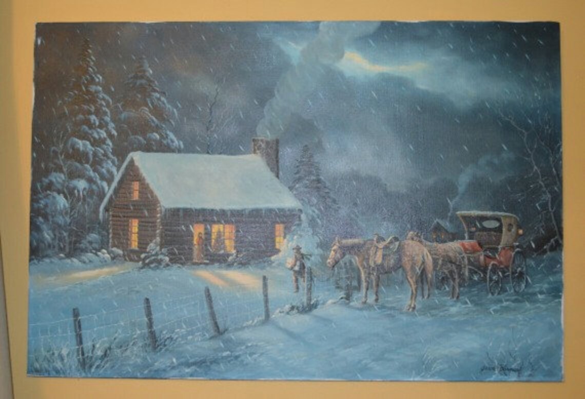 Jesse Barnes Original Early Oil Painting Etsy