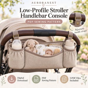Stroller Organizer Sewing Pattern, Baby Pram Caddy PDF, A4 US Letter A0