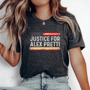 Camiseta "Justicia para Alex Pretti", camiseta de protesta política