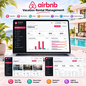 Vacation Rental Management App for Property Owners and Hosts | HTML Web App