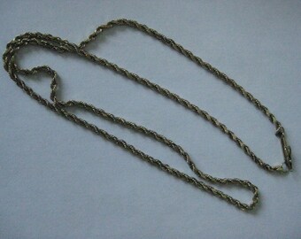 18 Inch 10k Yellow Gold Rope Chain - Etsy