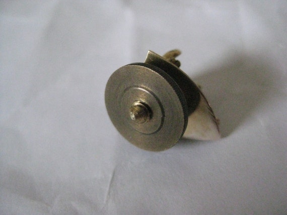 Bull 14K Yellow Gold Solid Pin Tie Tack Vintage K… - image 10