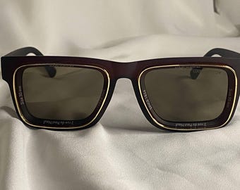 Louis Vuitton Square Sunglasses Matte Burgundy Brown