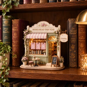 Books Read This Year Bookshop | Bookish Decor | Cottagecore Bookshelf Decor