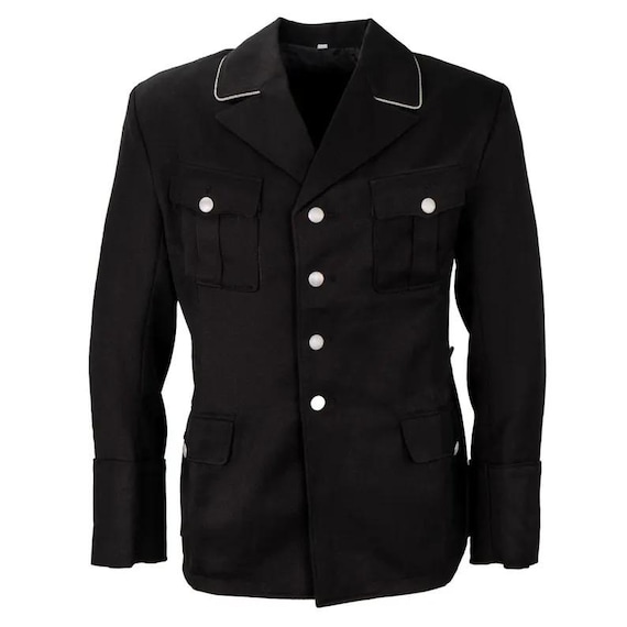 Men's Black M32 Military Tunic Jacket | Wool Blend Historical Costume Blazer Coat