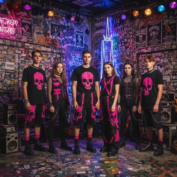 Pink Skull Cargo Pants Mall Goth Convertible Cargo Pants — Pink Skull Y2K Cyberpunk Shorts — Alt Punk Clothing