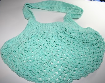 Bolsa de mercado de ganchillo hecha a mano