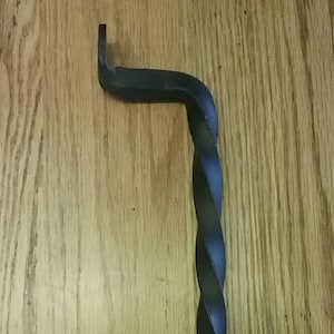 Single Twisted Hand Forged Handle or Door Pull image 2