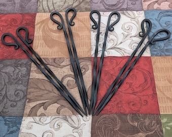Hand Forged Barbecue or Kebab Skewers- Great for the Grill!