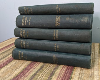Works of Captain Marryat with Illustrations, Set of 5 Volumes circa 1900, 5/20