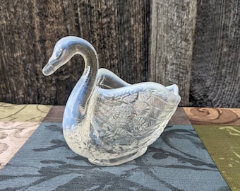 Fenton Opalescent Carnival Glass Swan