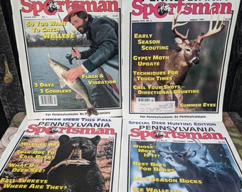 Lot of 4 Pennsylvania Sportsman Magazines From 1990 Hunting, Fishing and  Native Wildlife 