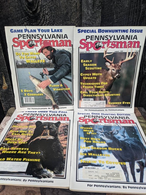 Lot of 4 Pennsylvania Sportsman Magazines From 1990 Hunting