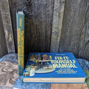 2 Vintage Handyman Home Repair Books- Fix It Yourself Manual and Home Plumbing Encyclopedia