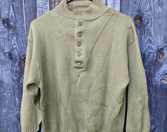 World War II Military Issue Olive Drab Sweater