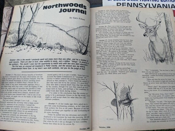 Lot of 4 Pennsylvania Sportsman Magazines From 1990 Hunting, Fishing and  Native Wildlife 