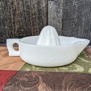 Sunkist Milk Glass Juicer