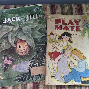 2 revistas infantis vintage - Play Mate e Jack e Jill