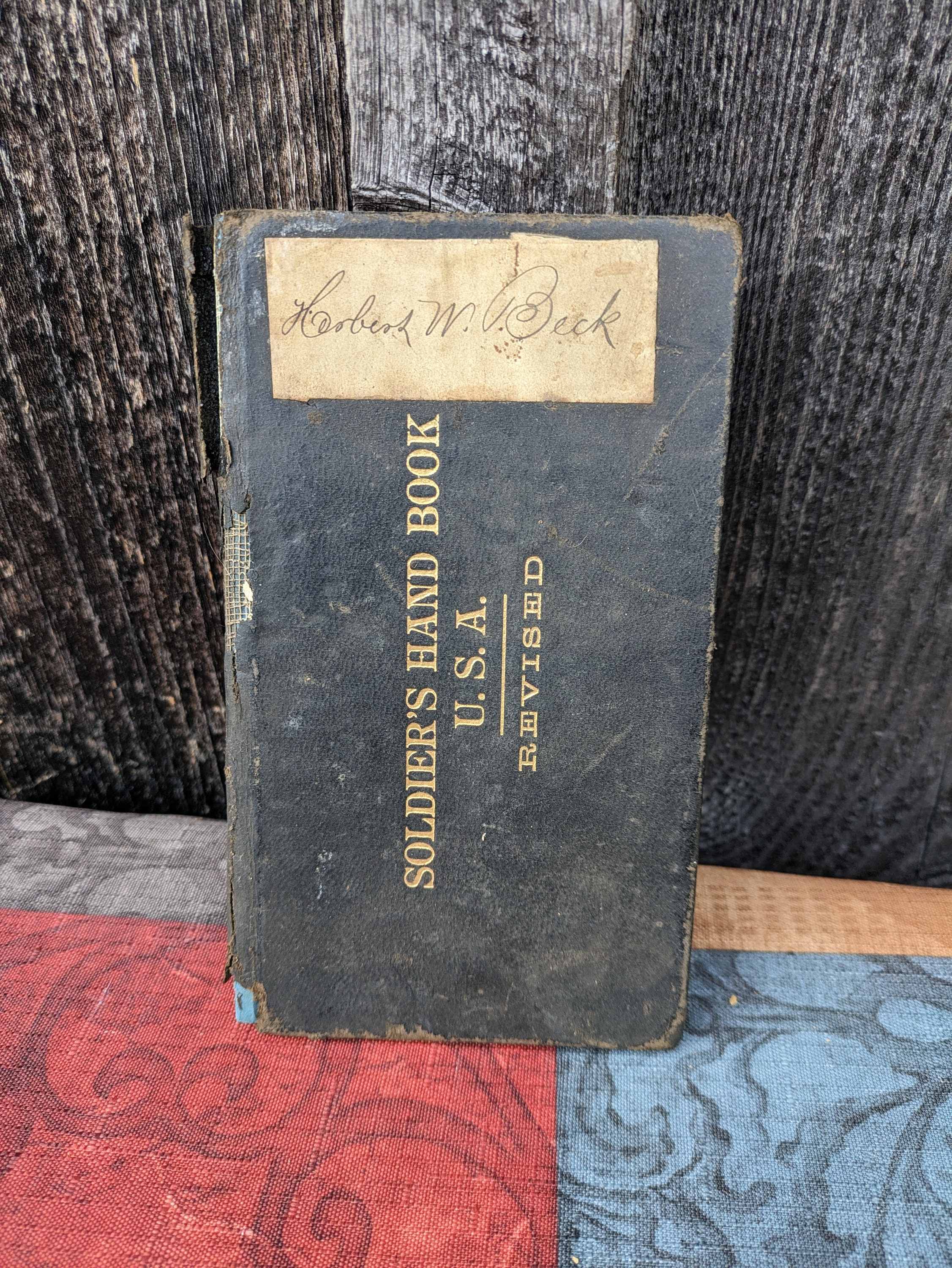 1898 Soldier's Handbook, US Army, War Department Publication No. 66