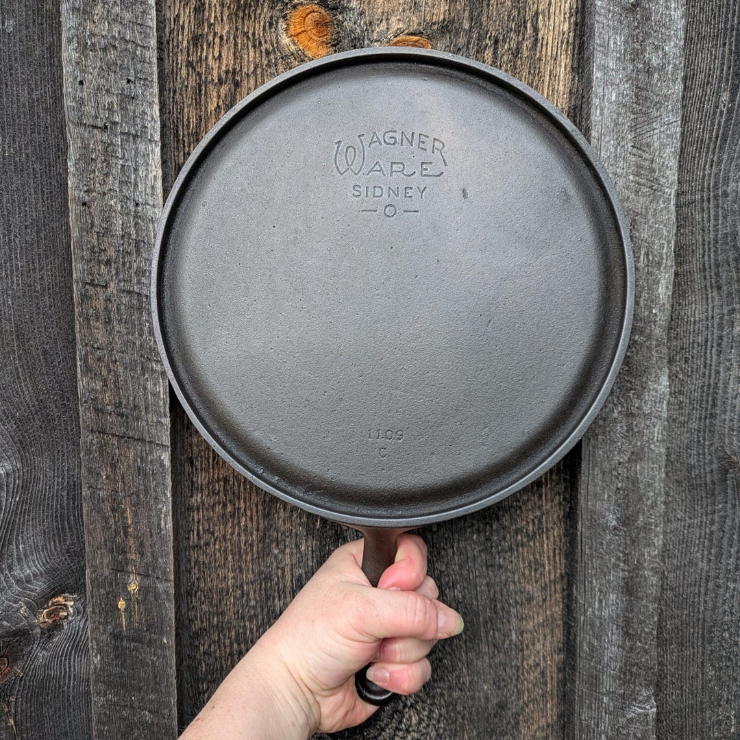 Wagner Ware #9 Cast Iron Skillet Griddle 1109 C Sidney O - Etsy