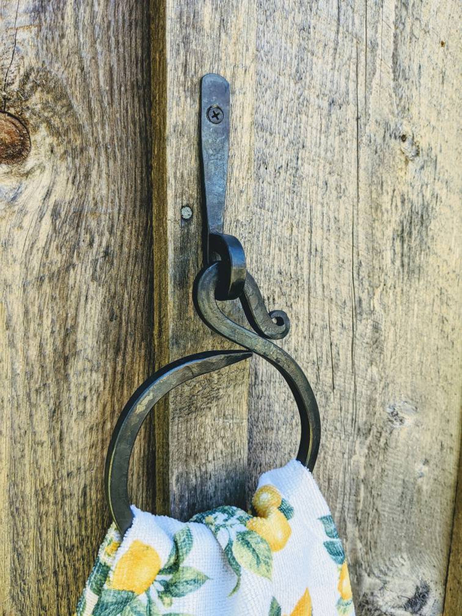 Circular Hand Hand Towel Rack a rustic touch for Etsy