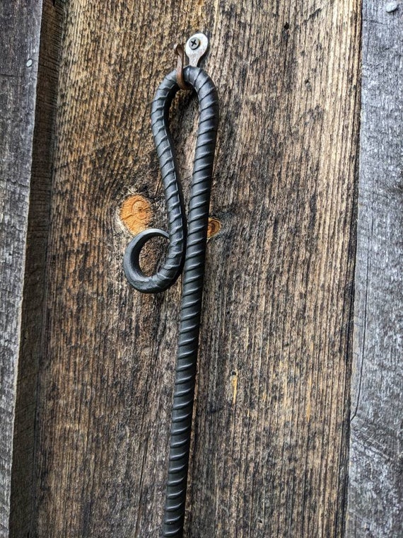 Hand Forged Fire Poker for Campfires or Wood Stove Made of - Etsy