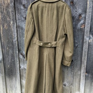 Vintage World War II Military Navy Wool Trench Coat Olive Drab - Etsy