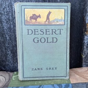 Desert Gold, First Edition Zane Grey Hardcover Western 1913 A Romance of the Border