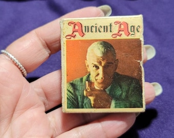 60'S Box Of Matches Ad For Ancient Age Kentucky Straight Bourbon Free Shipping