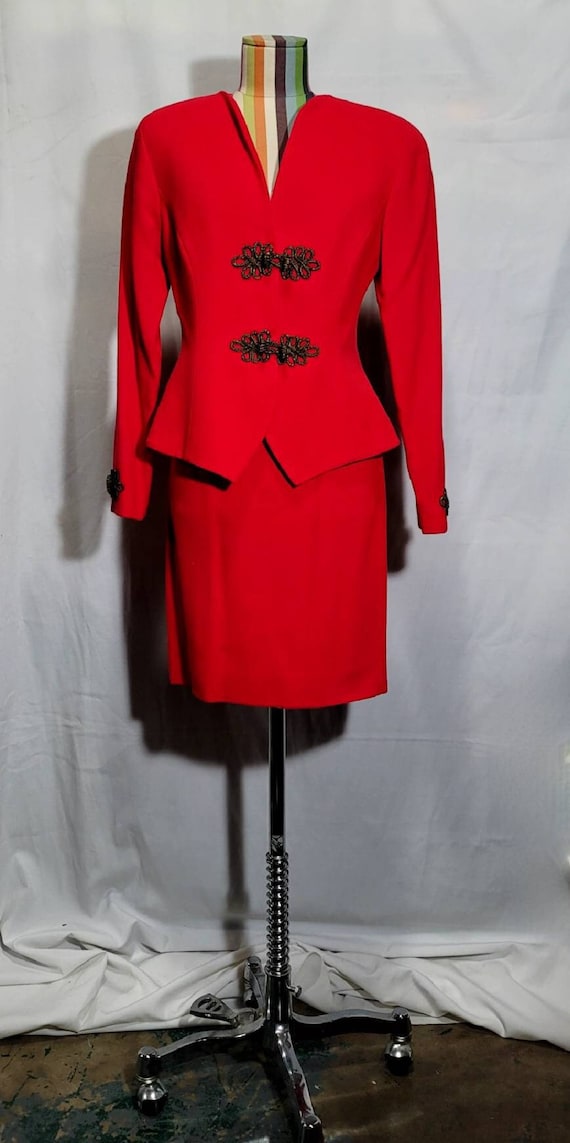 BICCI Red Suit Jacket And Skirt Women Set BICCI By Fl… - Gem