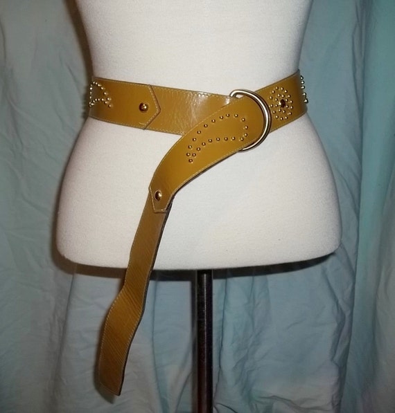 Ysl Yves Saint Laurent Vintage Leather Belt