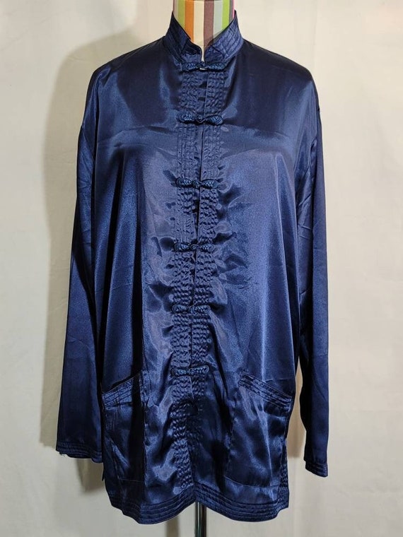 Chinese Silk Shirt Traditional Silk Shirt w/Frog C