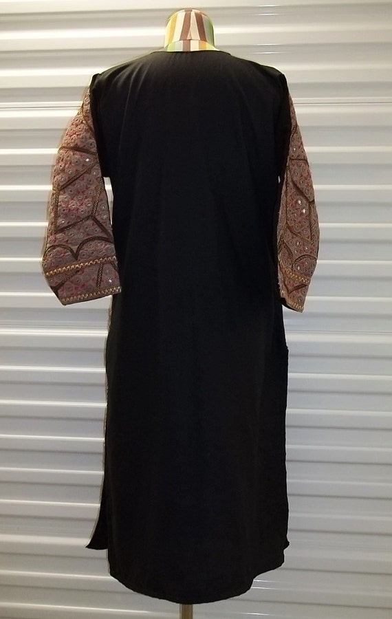 Bohemian Dress Tunic Dress w/Shisha Mirrors Embro… - image 3